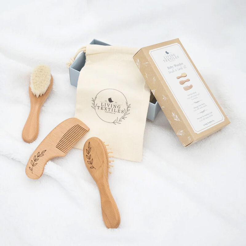 Living Textiles Baby Brush 3 Piece Set image number 1